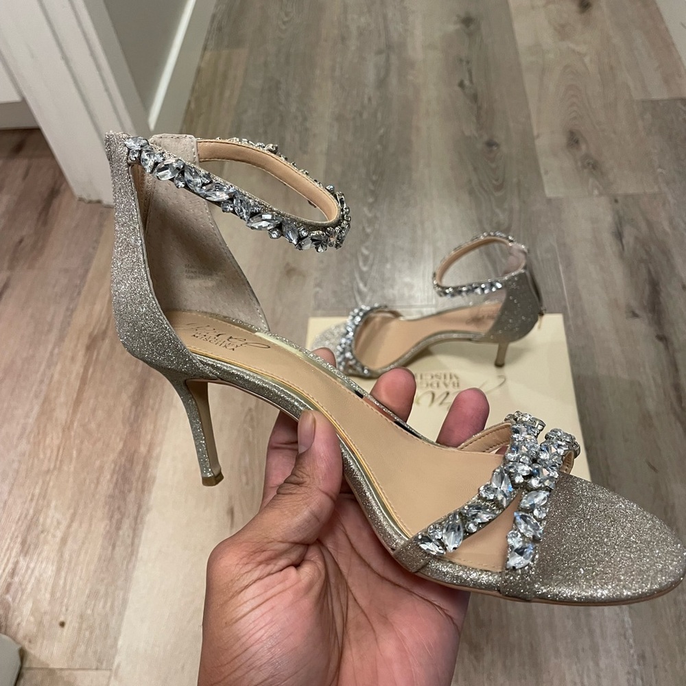 Women’s jewel heels. Worn once. In fantastic condition.